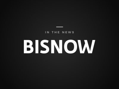 Bisnow logo with the label In the News